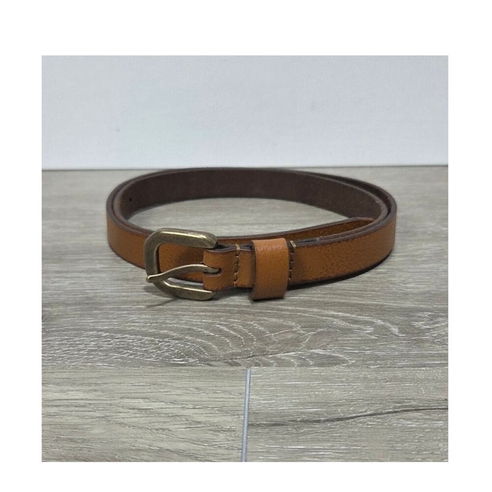 Frye & Co Woman's Elevated Brown Leather Belt Size Medium